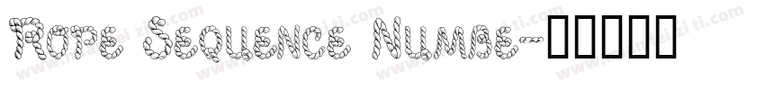 Rope Sequence Numbe字体转换